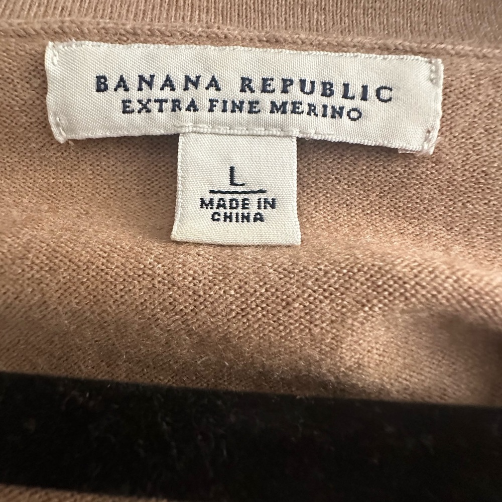 Banana Republic Light Brown Merino Knit